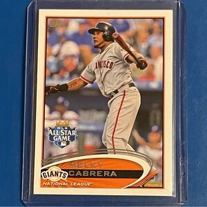 Melky Cabrera #US164 [All-Star Game] 2012 Topps Update Baseball Trading Card